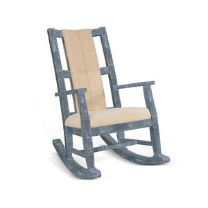 1935OB Ocean Blue Rocker, Cushion Seat & Back
