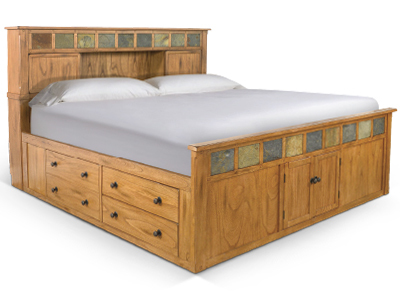 2334RO-SQ Queen Storage Bed W/ Slate