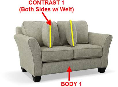 18402 Loveseat - Espresso Legs