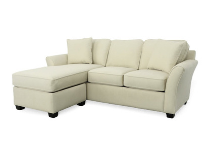 18464G Sofa Chaise Queen Sleeper With Storage Gel - Espresso Legs
