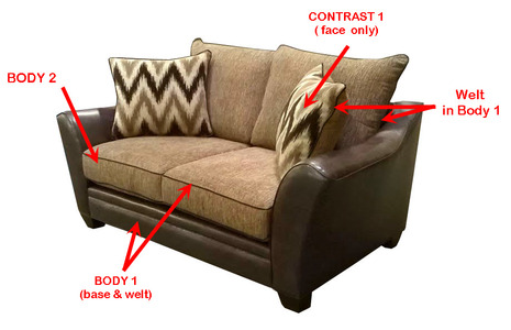 25702 Loveseat - Espresso Legs