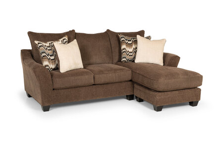 25733 Sofa Chaise - Espresso Legs