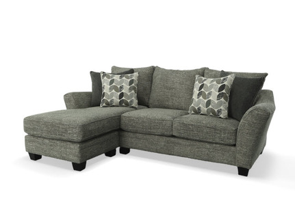 37233 Sofa Chaise - Espresso Legs