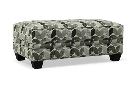 37247 Rect. Storage Ottoman - Espresso Legs