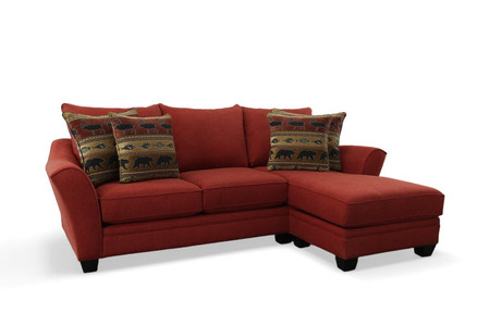 37297 Sofa Chaise With Storage - Espresso Legs