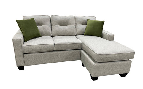 44864G Sofa Chaise Queen Sleeper With Storage Gel - Espresso Legs