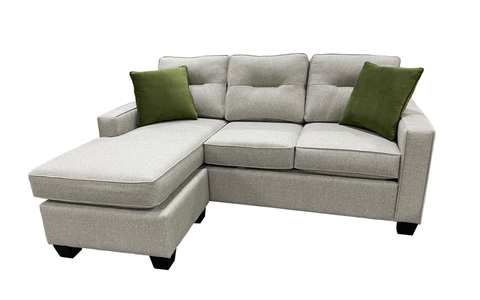 44865G Sofa Chaise Queen Sleeper Gel - Espresso Legs