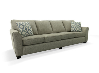 64361 Extra Long Sofa - Espresso Legs