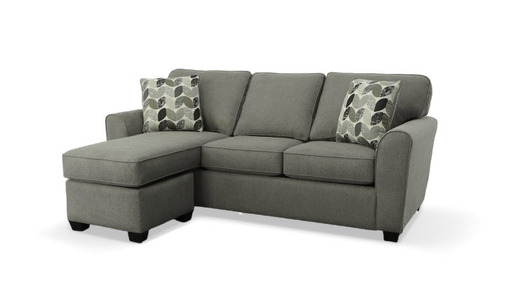 64364G Sofa Chaise Queen Sleeper With Storage Gel - Espresso Legs