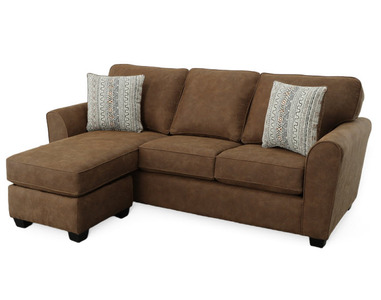 64397 Sofa Chaise With Storage - Espresso Legs