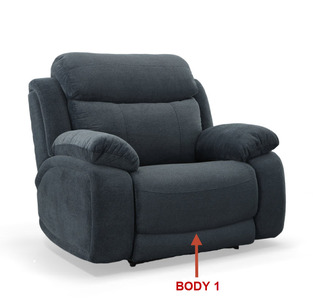 95355B Power HR/ Lumbar Recl. Chair & 1/2