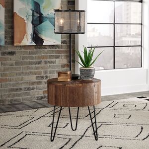 Lib 2073-at1020 Accent End Table Railroad Brown