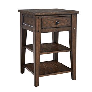 Lib 210-ot1021 ChairSide Table Rustic Brown