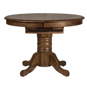 Lib 186-CD-PDS Oval Pedestal Table top and table base Antique Honey