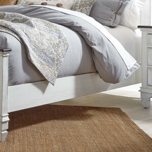 Lib 417-br90 Panel Bed Rails White/charcoal