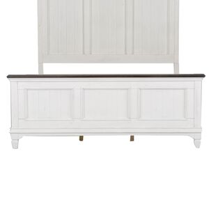 Lib 417-br14 Queen Panel Footboard White/charcoal