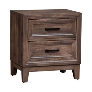 Lib 384-BR61 2 Drawer Night Stand Cobblestone