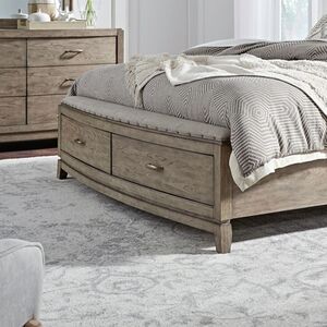 805-BR23FS Queen Storage Footboard W/ Slatroll