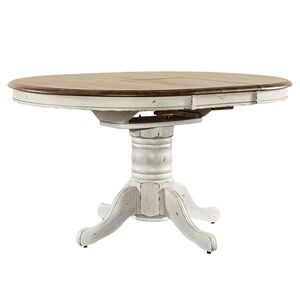 186W-T4257 Oval Pedestal Table Top- White