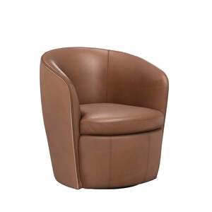 Par SBAR-912S Barrel Swivel Chair Vintage Whiskey