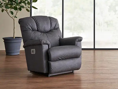 10X515 Power Rocking Recliner With Headrest & Lumbar