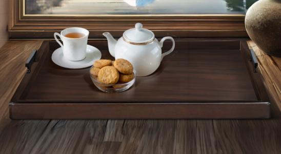 2152CB Square Tessa Ottoman Tray