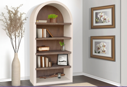 2150MO Logan Arched Bookcase