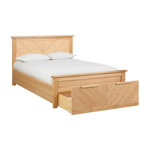Oak Bedstead (with end drawer)