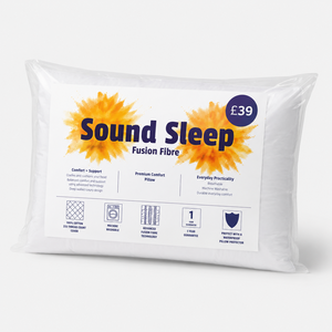 Sound Sleep Fusion Fibre Pillow Packaged