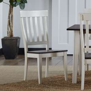 TOLCH235K Slatback Chair Chalk - White/Cocoa Bean
