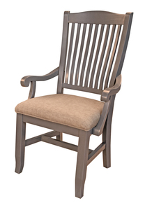 POTSP246K Uph Slatback Arm Chair - Seaside Pine & Gull