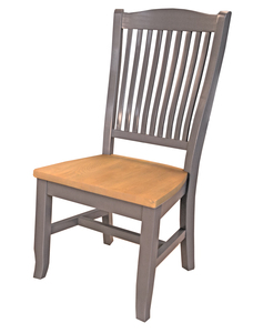 POTSP265K Wood Slatback Side Chair - Seaside Pine & Gull