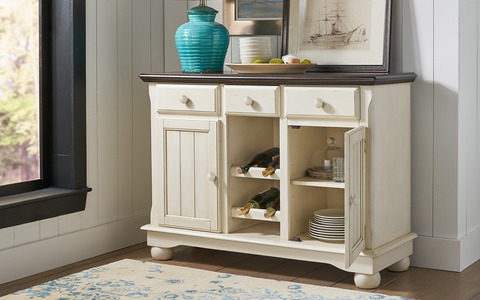 BRICO9010 Server- Chalk/Cocoa Bean