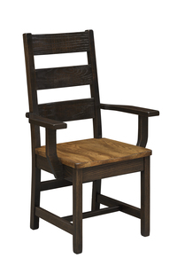 C732 18'' Seat Height Farmstead Ladder Back Arm Chair