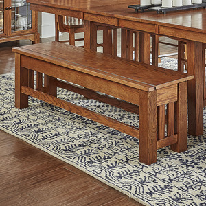 LAUOA297K Storage Bench- Antique Oak Finish