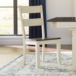 MRPCO255K Ladderback Chairs - Chalk/Cocoa Bean