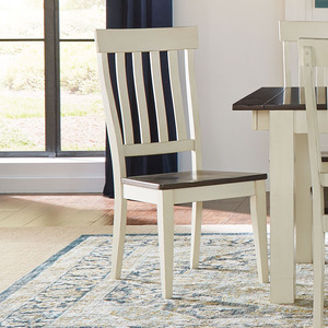 MRPCO265K Slatback Chairs - Chalk/Cocoa Bean