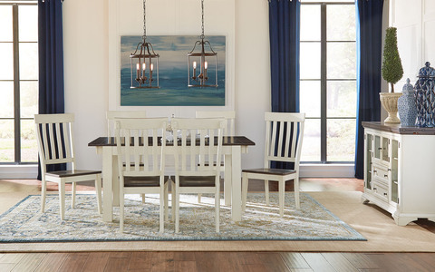 MRPCO6200 Bi-Btfly Dining Ht Table - Chalk/Cocoa Bean