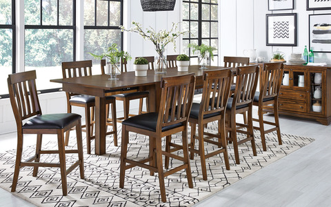 MRPRW6700 Bi-Btfly Gath Ht Table- Rustic Whiskey