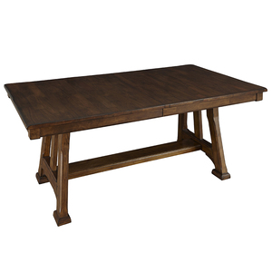 OZAMA6300 Ozark Trestle Table 40 X 72 - 92" W/Btfly Leaf - Mango Finish
