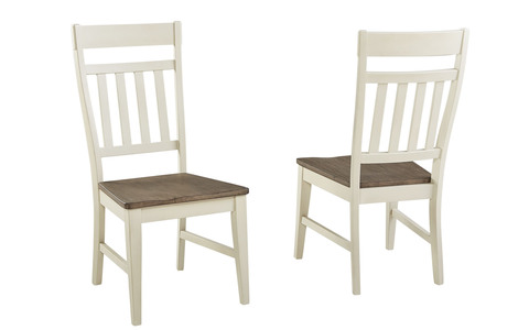 BRMSO235K Slatback Chair (Wood Seat) Saddledust / Oyster