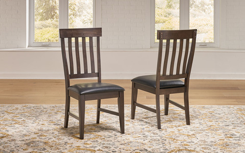 BRMWG243K Slatback Upholstered Chair - Warm Grey