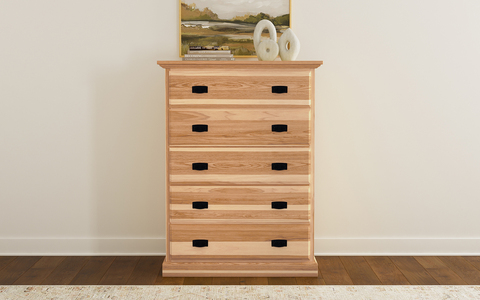 AHINT5600 5 Drawer Chest - Natural Finish