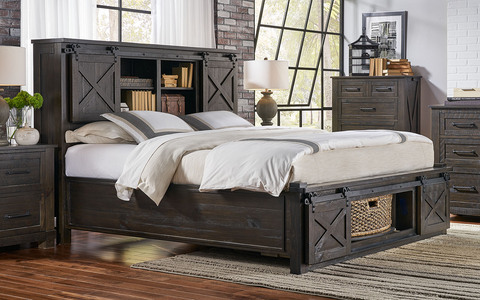 SUVCL5133 Ek Bookcase Hdbd W/ Rotating Storage