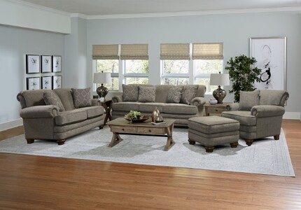 5Q05N Stationary Sofa with Nailheads