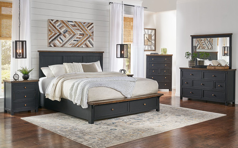 STO-BL-5-23-1 California King Storage Bed