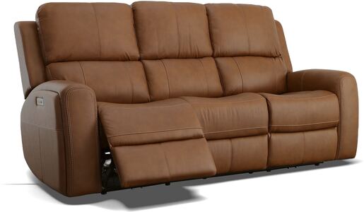 Leather power reclining sofa with zero gravity feature Walla Walla