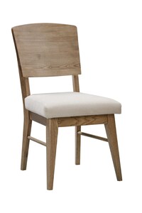 BAB-DC-2-98-K Panel Back Dining Chair Upholstered Seat