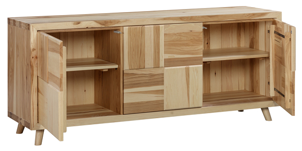 ESM-NT-9-02-0 3 Door Sideboard - Natural Hickory