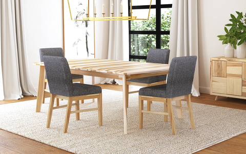 ESM-NT-6-30-0 Natural Hickory Leg Dining Table